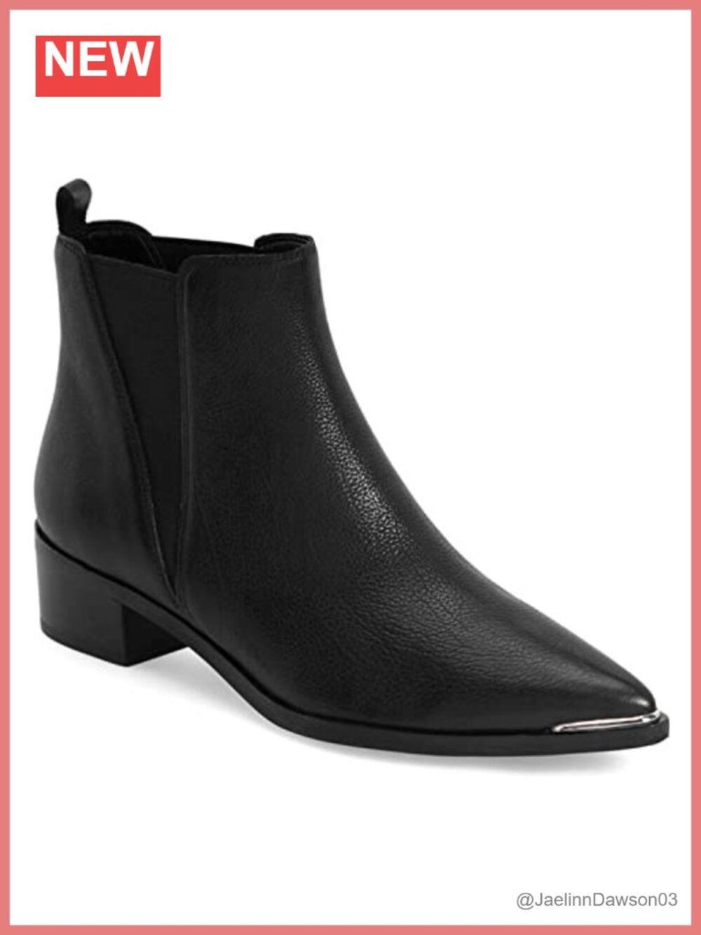 Faux Leather Women's Chelsea Ankle Booties Pointed Toe Chunky Stacked Low Heel